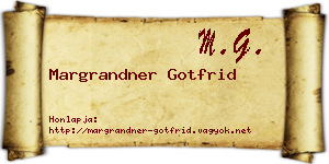 Margrandner Gotfrid névjegykártya